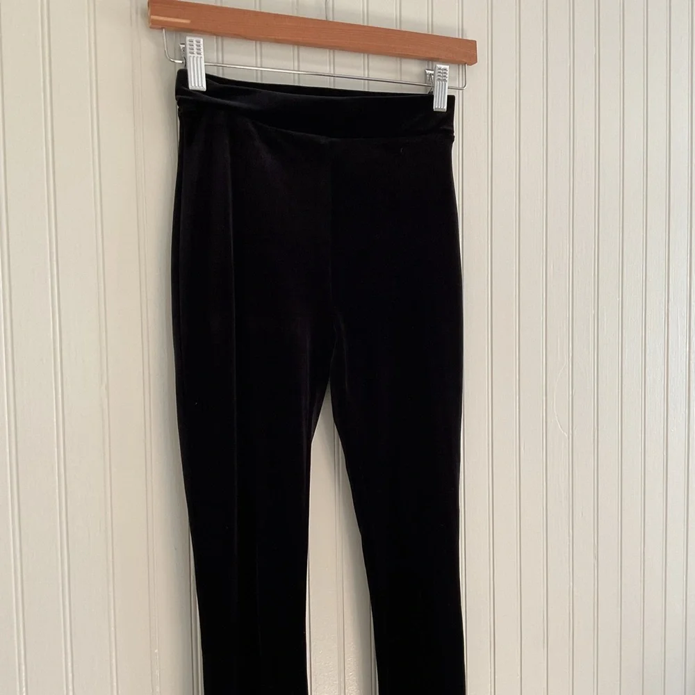 J. Crew Velvet Leggings Black